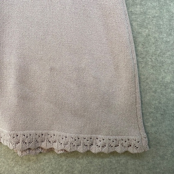 St John Collection Size 4 Short Sleeve Lavender Button Front Cardigan Sweater - Picture 11 of 11